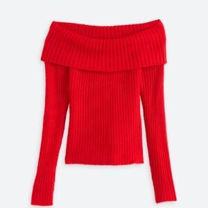 COSMIC BLUE LOVE Kaia Pullover Sweater NWT Red Size 1X Cozy Soft Knit